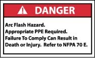 Arc Flash Danger Label (#DGA60AP)