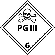 PG III DOT Shipping Label (#DL127AP)