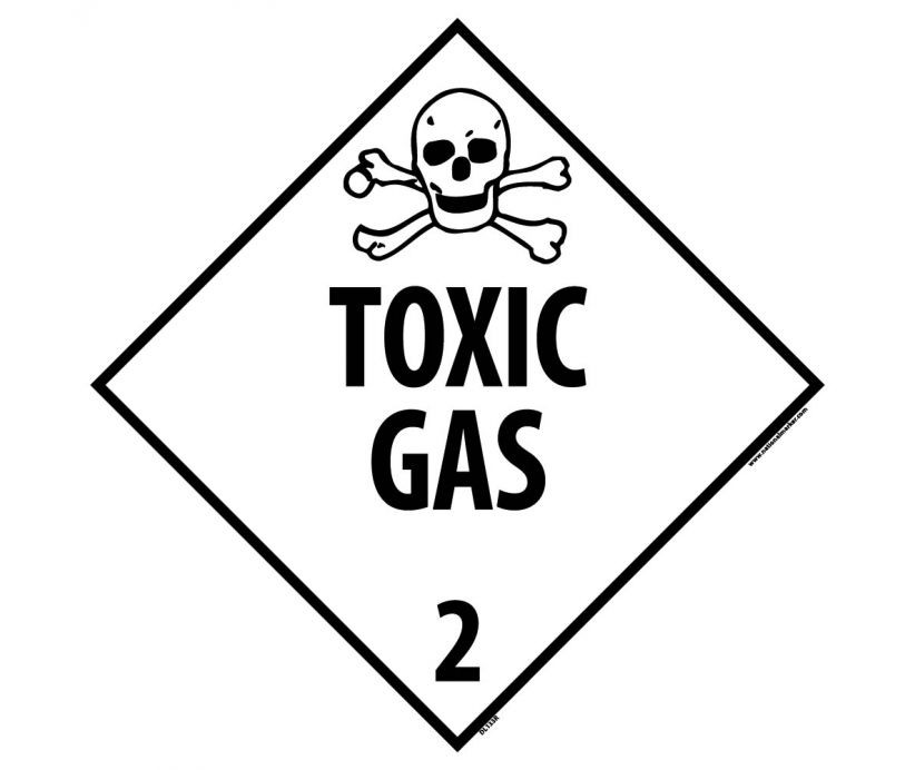 Toxic Gas Class 2 DOT Placard (#DL133)