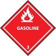 Gasoline DOT Shipping Label (#DL157AP)