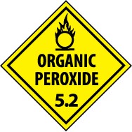 Organic Peroxide 5.2 DOT Shipping Label (#DL15AP)