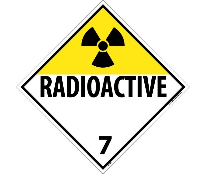 Radioactive Class 7 DOT Placard (#DL16)