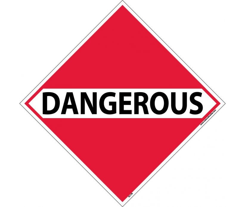 Dangerous Goods Class 9 DOT Placard (#DL17)