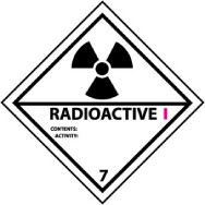 Radioactive I DOT Shipping Label (#DL25AP)