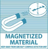 Magnetized Material Hazardous Materials Shipping Label (#DL56AL)