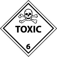 Toxic DOT Shipping Label (#DL87AP)