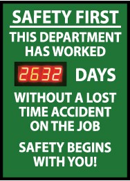 Safety First This Department... Digital Scoreboard (#DSB1)