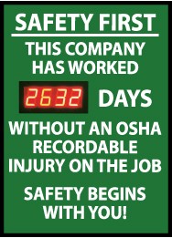 Safety First This Company... Digital Scoreboard (#DSB5)