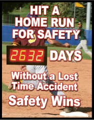 Hit A Homerun For Safety Digital Scoreboard (#DSB60)