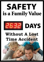 Safety Is A Family Value Digital Scoreboard (#DSB65)