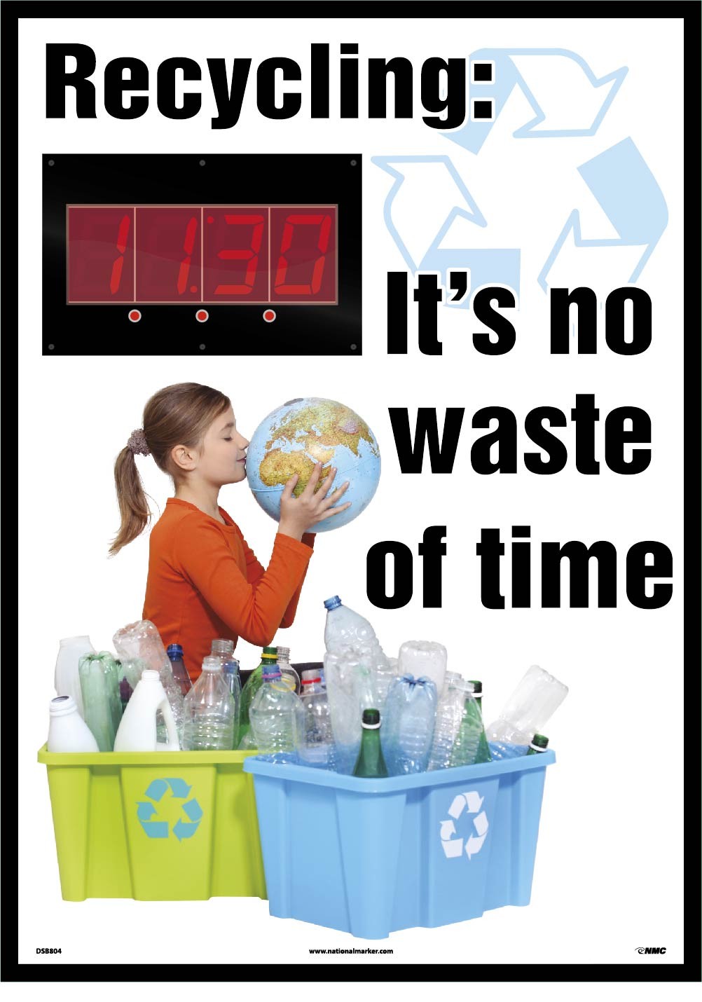 Recycling: It's no waste of time Digital Scoreboard (#DSB804)