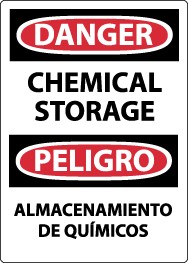 Danger Chemical Storage Spanish Sign (#ESD239)