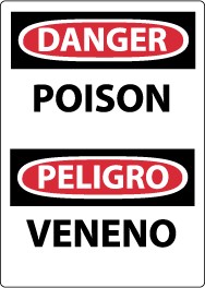 Danger Poison Spanish Sign (#ESD463)