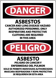 Danger Asbestos… Spanish Sign (#ESD95)