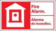 Fire Alarm Spanish Sign (#FBA2)