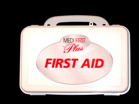 First Aid Kit, 10-unit (empty, plastic) (#733MTP)
