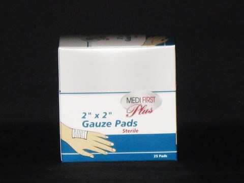 Gauze Pads, 2x2, 25/bx (#P103573)