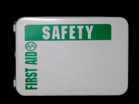 First Aid Kit, 16-unit (empty, metal) (#818MTM)