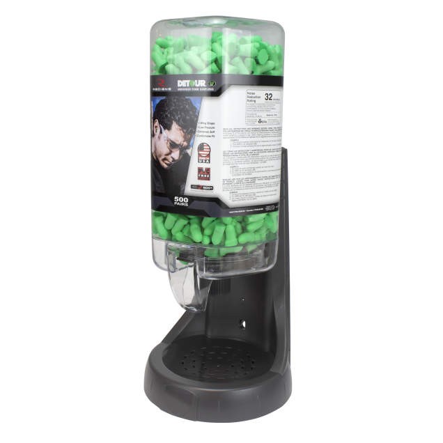 Radians 500 Pair Refillable Dispenser with Detour® 32 Earplugs (#FPD-500L30)