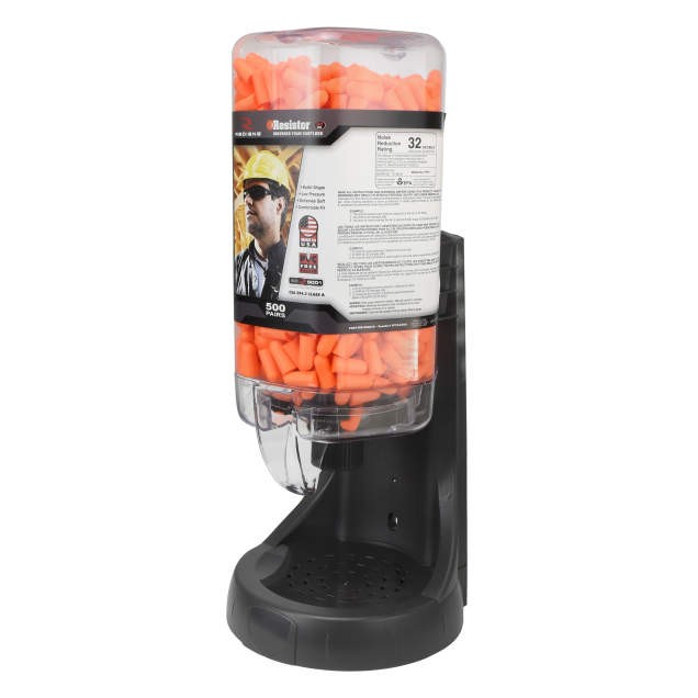Radians 500 Pair Refillable Dispenser with Resistor® 32 FP70 Plugs (#FPD-500L70)