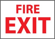 Fire Exit Sign (#FX120)