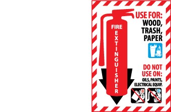 Fire Extinguisher Class Marker (#FXPMA)