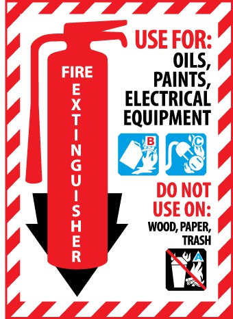 Fire Extinguisher Class Marker (#FXPMBC)