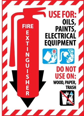 Fire Extinguisher Class Marker Fxpmbc Extinguisher Class