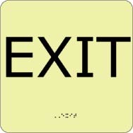 Exit Glow Office ADA Sign (#GADA101BK)