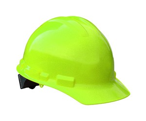 Granite Cap Style Hard Hat, Hi Viz Green, 4 point ratchet (#GHR4-GREEN-HI-VIZ)