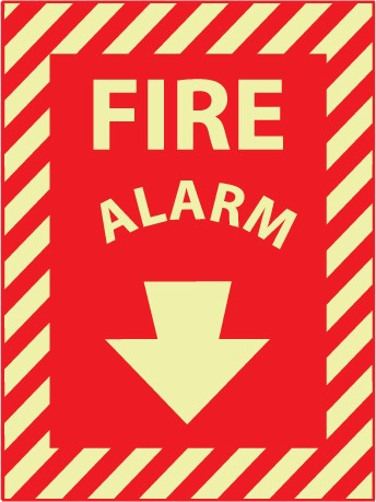 Fire Alarm Glow Sign (#GL11)