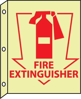 Fire Extinguisher Glow Sign (#GLTV12)