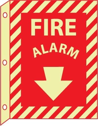Fire Alarm Glow Sign (#GLTV18)