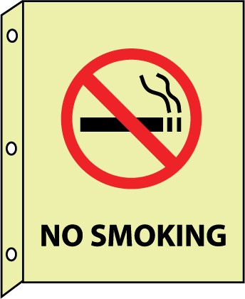 No Smoking Glow Sign (#GLTV9)
