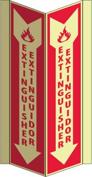 Extinguisher Extinor Spanish Glow Visi-Sign (#GLV44)
