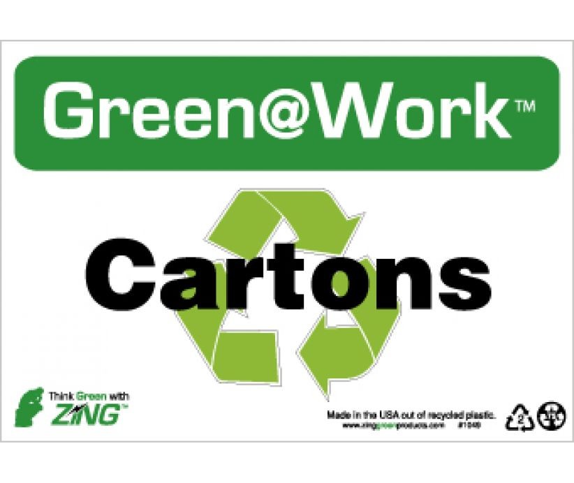 Cartons Going Green Sign (#GW1049)