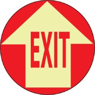 Exit Glow Walk-On Floor Sign (#GWFS9)