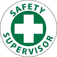 Safety Supervisor Hard Hat Emblem (#HH28)