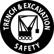 Trench & Excavation Safety Hard Hat Emblem (#HH54)