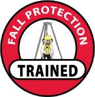 Fall Protection Trained Hard Hat Emblem (#HH71)