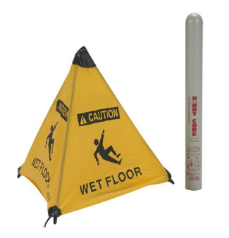 Caution Wet Floor Handy Cone Floor Sign (#HFS6)