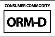 Consumer Commodity ORM-D Label (#HW26)