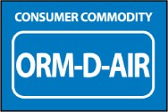 Consumer Commodity ORM-D-AIR Shipping Label (#HW33AL)