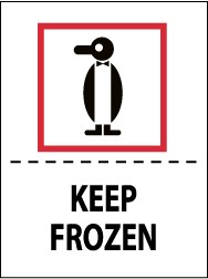 Keep Frozen International Shipping Label (#IHL12AL)