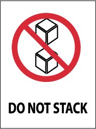 Do Not Stack International Shipping Label (#IHL15AL)