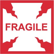 Fragile International Shipping Label (#IHL2AL)