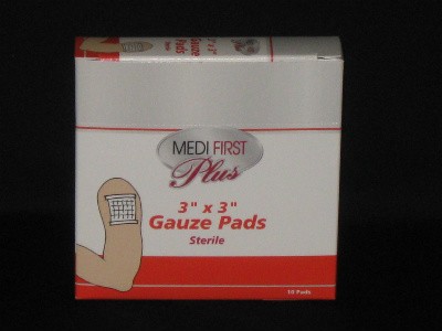 Gauze Pads, 3x3, 10/bx (#P103612)