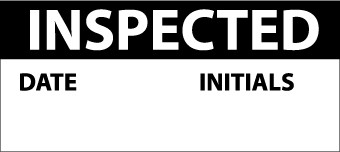 Inspected Write-On Inspection Label (#INL7)