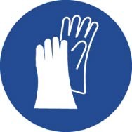 Wear Hand Protection ISO Label (#ISO204AP)