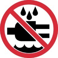 Do Not Expose to Water ISO Label (#ISO222AP)